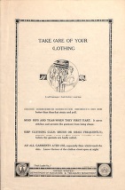 Thrift Leaflet No. 7: Take Care of Your Clothing