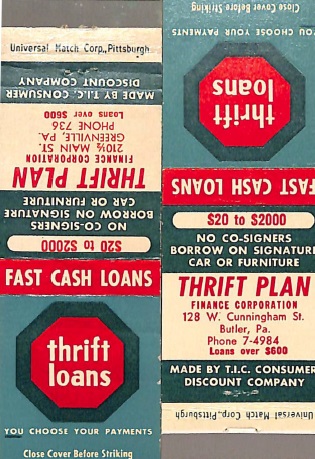 Thrift Plan Finance Corporation Matchbook