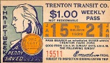 Thrift Week Trenton Transit Co. Weekly Pass