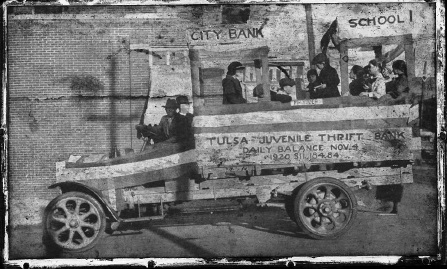 Tulsa Juvenile Thrift Bank Wooden Ink Stamp