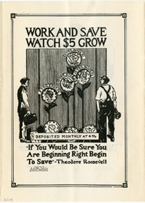 Work and Save Illustration 