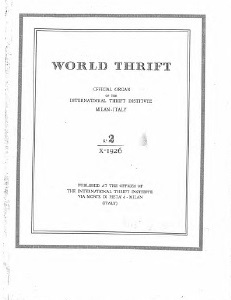 World Thrift: Bulletin of the International Thrift Institute, 1926, No. 2