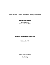 Noble Failures: A Critical History of Family Commissions