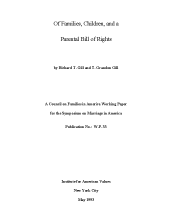 Of Families, Children, and a Parental Bill of Rights