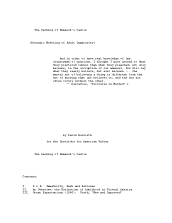 The Sacking of Wemmink's Castle: Economic Modeling of Adult Immaturity