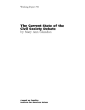 The Current State of the Civil Society Debate