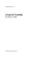 A Case for Courtship