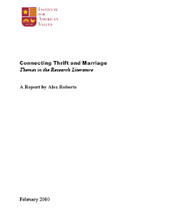 Connecting Thrift and Marriage: Themes in the Research Literature