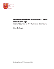 Interconnections between Thrift and Marriage: Salient Themes in the Research Literature