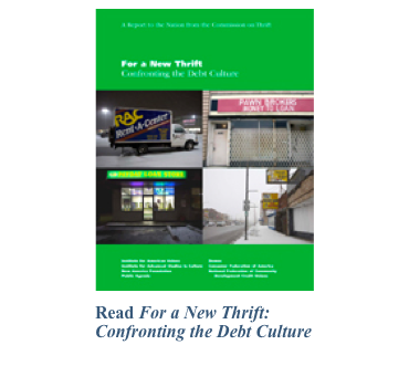 For a New Thrift: Confronting the Debt Culture
